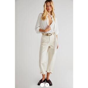 Free People Brixton High Rise Vancouver Pants - 28 Neutral, Caroline Bessette